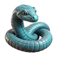 extraordinário criativo robótico serpente enrolado acima Cortar fora autêntico png