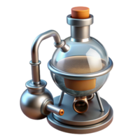 serene rustic Rotary Evaporator Angled View Cutout Transparent Background professional png
