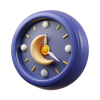 impressive minimalist Rotating Clock Hands Showing Midnight Isolated png