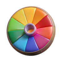 extraordinary rustic Rotating Color Wheel in Zero Gravity Cutout high quality png
