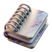 elegant classic Rotating Spiral Notebook Wire Binding Transparent genuine png