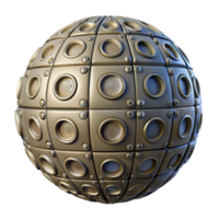 elegant artistic Rotating Sphere with Binary Code Cutout Element png