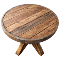 serene rustic Rustic Wooden Table Top View Transparent high quality png