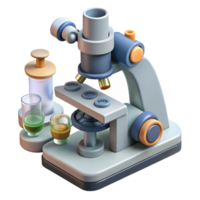 serene rustic Science Lab with Microscopes Transparent genuine png