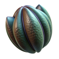 extraordinary classic Seed Pod Structure Isolated with Dark Background professional png