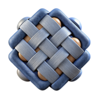 extraordinary artistic Shape Memory Alloy Fabric Folded Isolated Element premium png