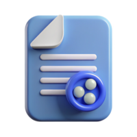 wonderful creative Shared Document Icon Paper with Text Isolated Element exclusive png