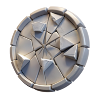 wonderful minimalist Shattered Clock Face Scattered Pieces Isolated genuine png