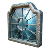 vibrant contemporary Shattered Glass Window Cutout png