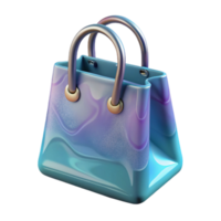 impressive abstract Shopping Bag Icon Transparent Background with Handles authentic png