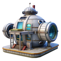 extraordinary classic Side View of Futuristic Terraforming Machine Cutout high resolution png