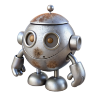 beautiful abstract Silver Nanobot Removing Pollutants Isolated Element png