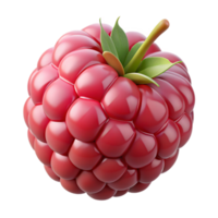 magnificent minimalist Single Raspberry Close Up Isolated Transparent Background high quality png
