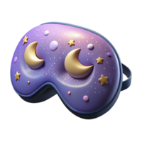 wonderful classic Sleeping Mask with Celestial Pattern Transparent Background high quality png
