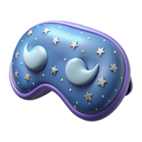 beautiful abstract Sleeping Mask with Celestial Pattern Transparent Background high resolution png