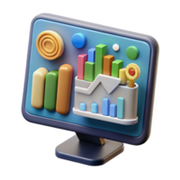 vibrant abstract Smart City Data Analytics Dashboard Transparent Background professional png