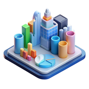 élégant rustique intelligent ville Les données visualisation avec graphiques et graphiques transparent Contexte authentique png