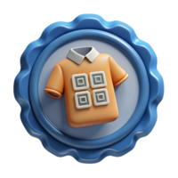 magnificent artistic Smart Clothing Label with Qr Code Transparent Background high quality png