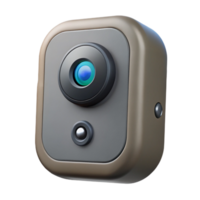serene vintage Smart Doorbell Camera Wide Angle Lens Isolated Element png