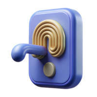 elegant classic Smart Door Lock Fingerprint Access Enabled Transparent Background high quality png