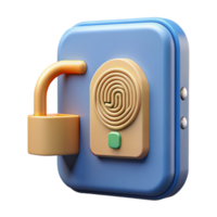 dramatic artistic Smart Door Lock Fingerprint Access Enabled Transparent Background high quality png