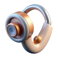 dramatic rustic Smart Earpiece Isolated on Transparent Background high resolution png