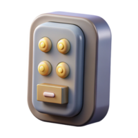 serene classic Smart Door Lock Keypad Entry Option Isolated Element premium png