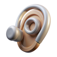 impressive creative Smart Earpiece Isolated on Transparent Background original png