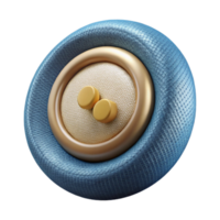 wonderful creative Smart Fabric Button Closeup Isolated high resolution png