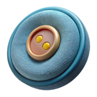 impressive minimalist Smart Fabric Button Closeup Isolated premium png