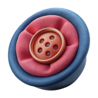 beautiful minimalist Smart Fabric Buttonhole Detail Isolated high quality png
