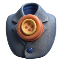 serene abstract Smart Fabric Buttonhole Detail Isolated high resolution png