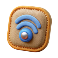 serene traditional Smart Fabric Patch with Wireless Connectivity Isolated Element premium png