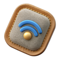 extraordinary modern Smart Fabric Patch with Wireless Connectivity Isolated Element premium png