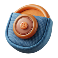 stunning minimalist Smart Fabric Pocket Button Detail Transparent Background png