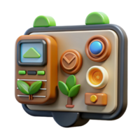 magnificent abstract Smart Farming Technology Interface Isolated original png
