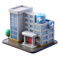 elegant traditional Smart Healthcare System in City Hospital Transparent Background high resolution png