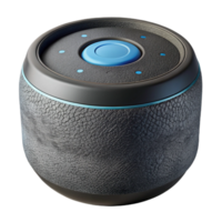 impressive minimalist Smart Home Device Voice Assistant Speaker Black Finish Isolated original png