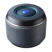vibrant rustic Smart Home Device Voice Assistant Speaker Black Finish Isolated detailed png