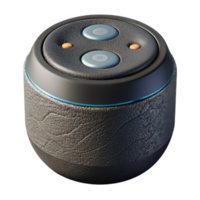 extraordinary modern Smart Home Device Voice Assistant Speaker Black Finish Isolated high resolution png