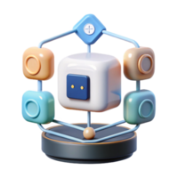 magnificent modern Smart Home Hub Multiple Devices Connected on Transparent Background professional png