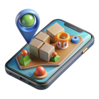 wonderful minimalist Smartphone Displaying Ar Game Interface Cutout professional png