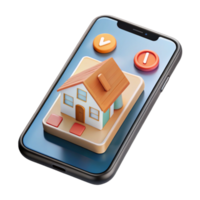 impressive abstract Smartphone Showing Ar Real Estate App Interface Isolated high resolution png