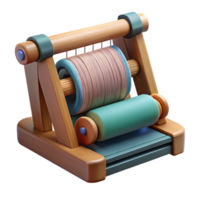 serene traditional Smart Textile Loom Thread Guide Isolated premium png