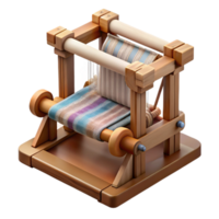 wonderful creative Smart Textile Weaving Loom Isolated exclusive png