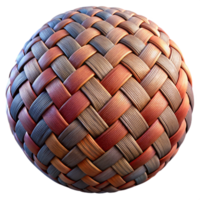 serene artistic Smart Textile Weave Pattern Isolated on Transparent Background premium png