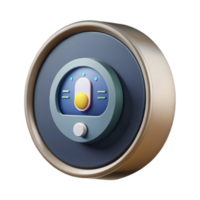 serene minimalist Smart Thermostat Voice Control Enabled Isolated authentic png