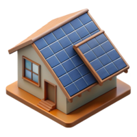 impressive artistic Solar Panels on a House Roof Top View Cutout professional png