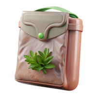stunning artistic Sous Vide Bag with Herbs Isolated Element authentic png