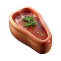 extraordinary rustic Sous Vide Steak with Herbs Transparent Background authentic png